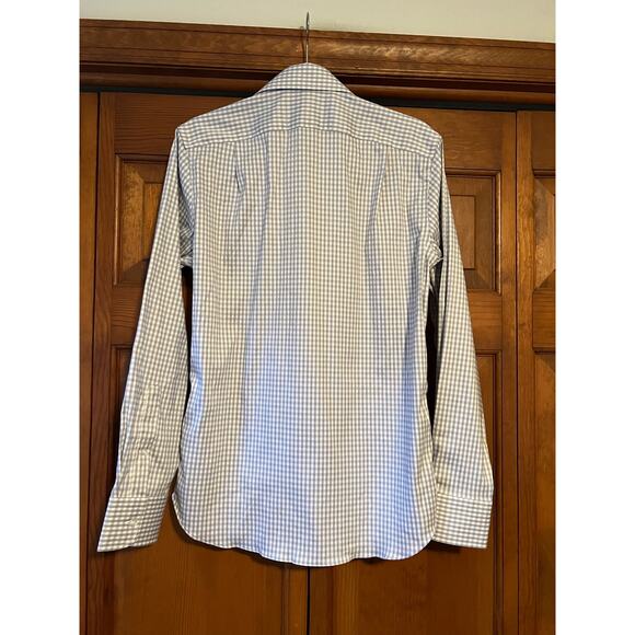 NWT J. Crew Slim Bowery Performance Stretch Shirt Spread Collar White Gray S - Picture 12 of 14